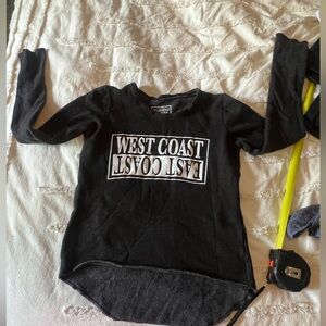 West Coast East Coast Crop Hoodie! XL